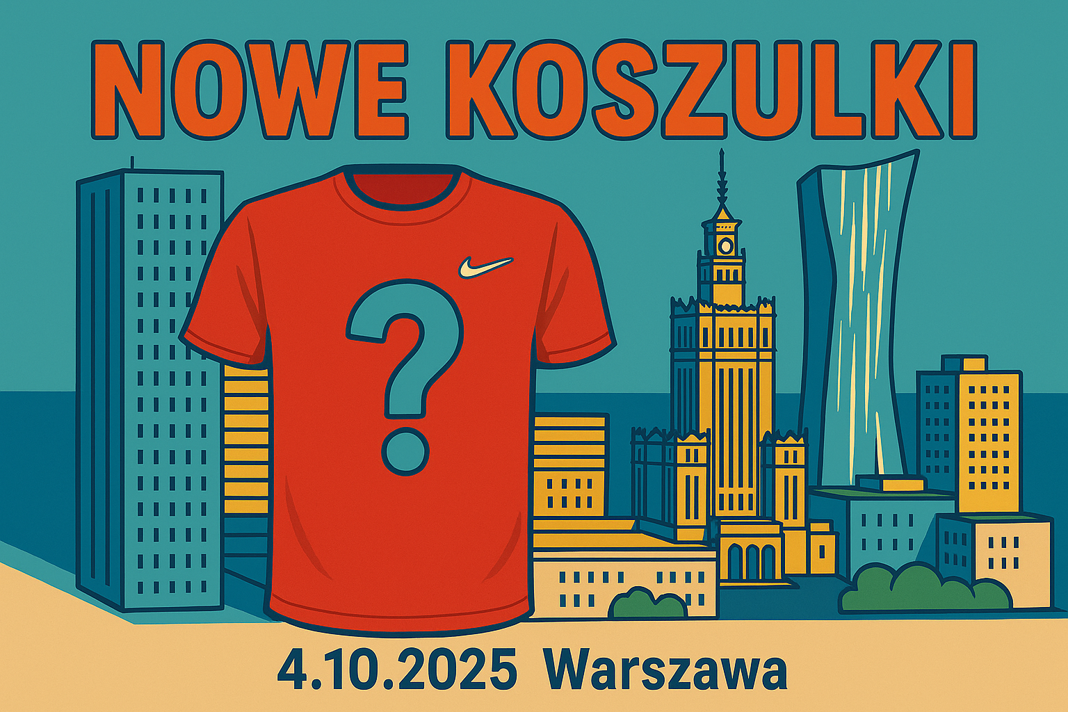 #ROZRUSZAMYSTOLICĘ w nowej koszulce NIKE Dri-FIT Biegnij Warszawo