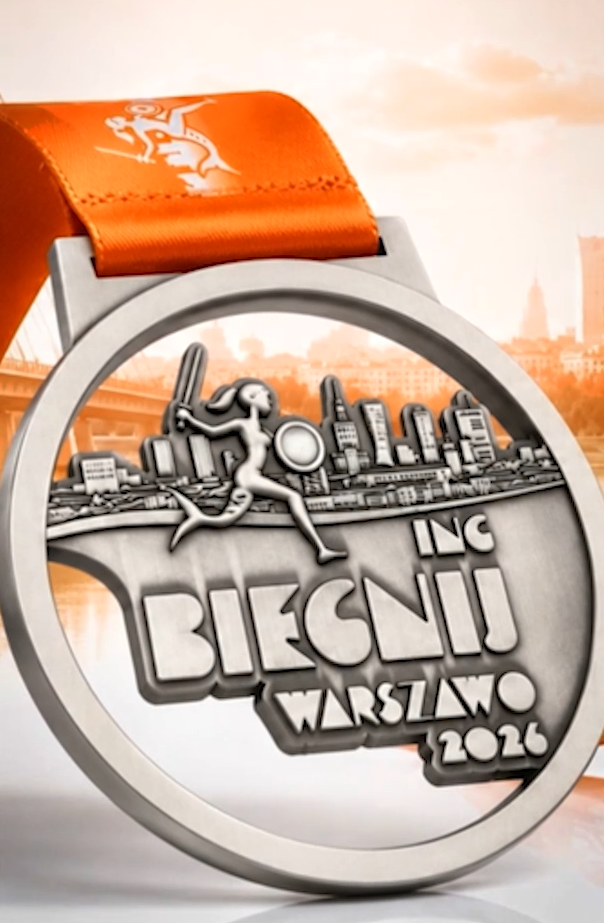 Przedstawiamy medal ING Biegnij Warszawo 2026